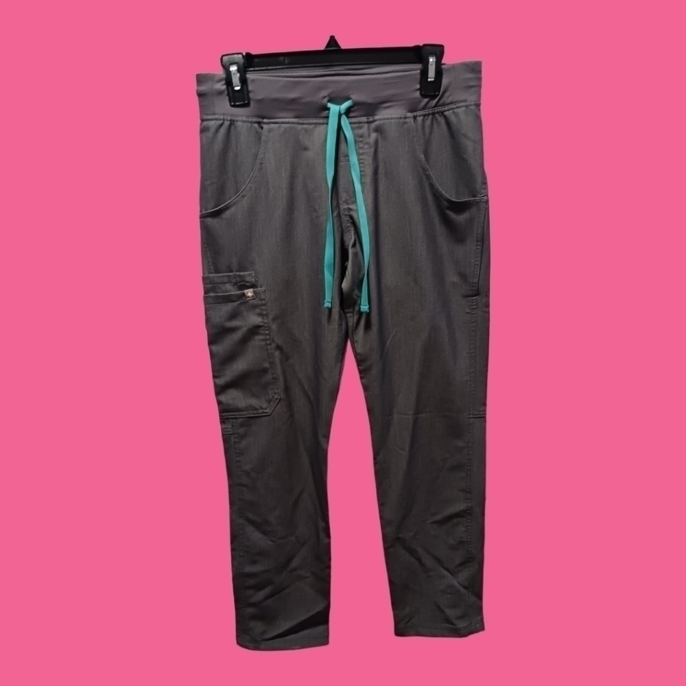 Figs kade cargo scrub pants size xsmall gray color